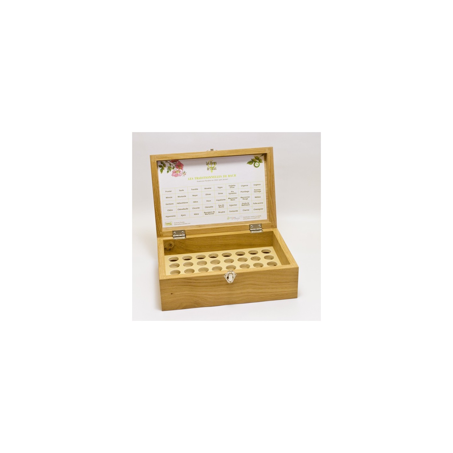 COFFRET BOIS VIDE FLEURS DE L'ATLAS COFFRET BOIS VIDE FLEURS DE L'ATLAS
