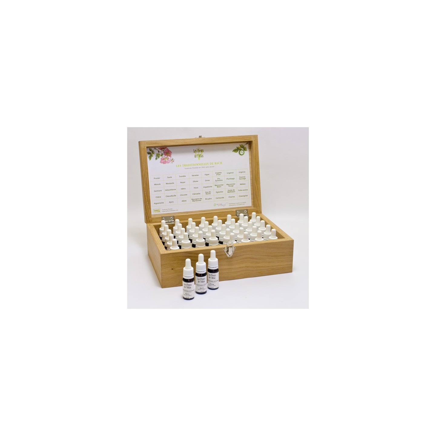 COFFRET BOIS VIDE FLEURS DE L'ATLAS COFFRET BOIS VIDE FLEURS DE L'ATLAS