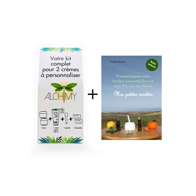 FLEURS DE BACH : Kit 2 crèmes + Livre de recettes cosmétiques