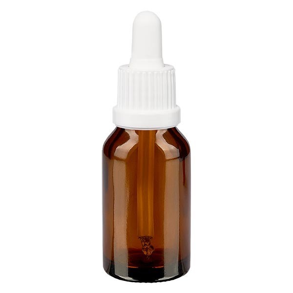 Flacon verre brun 30 ml Din 18