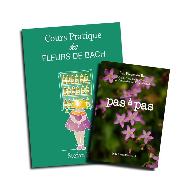 LOT de 2 LIVRES : "Cours pratique des Fleurs de Bach" de Stefan Ball et "Pas à pas" de Judy Howard