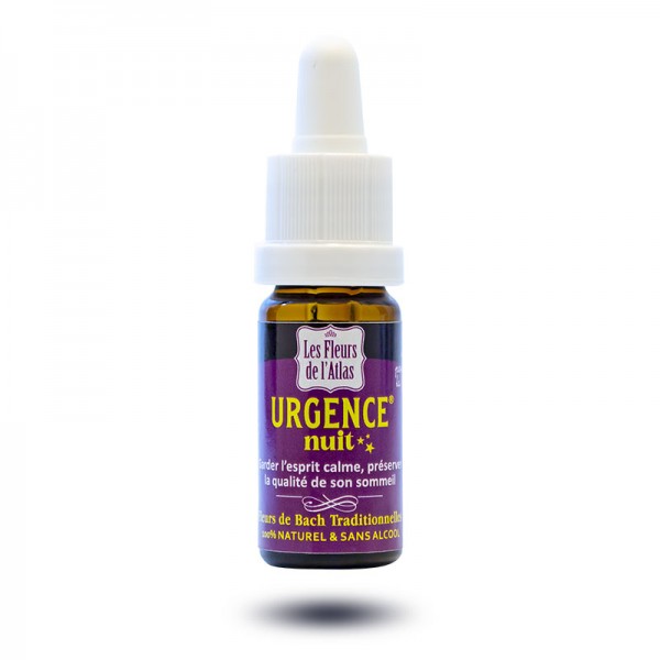 URGENCE  NUIT 10ml sans alcool, Solution de secours
