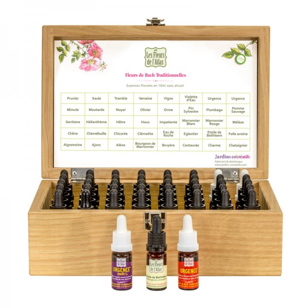 40 FLACONS FDA+COFFRET BOIS