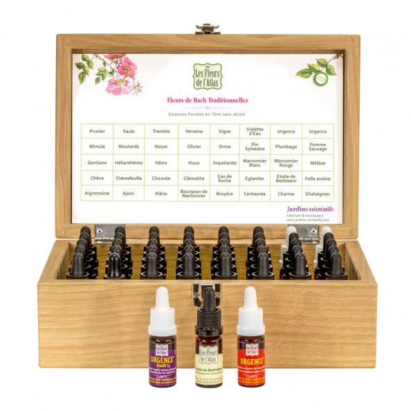 40 FLACONS FDA+COFFRET BOIS