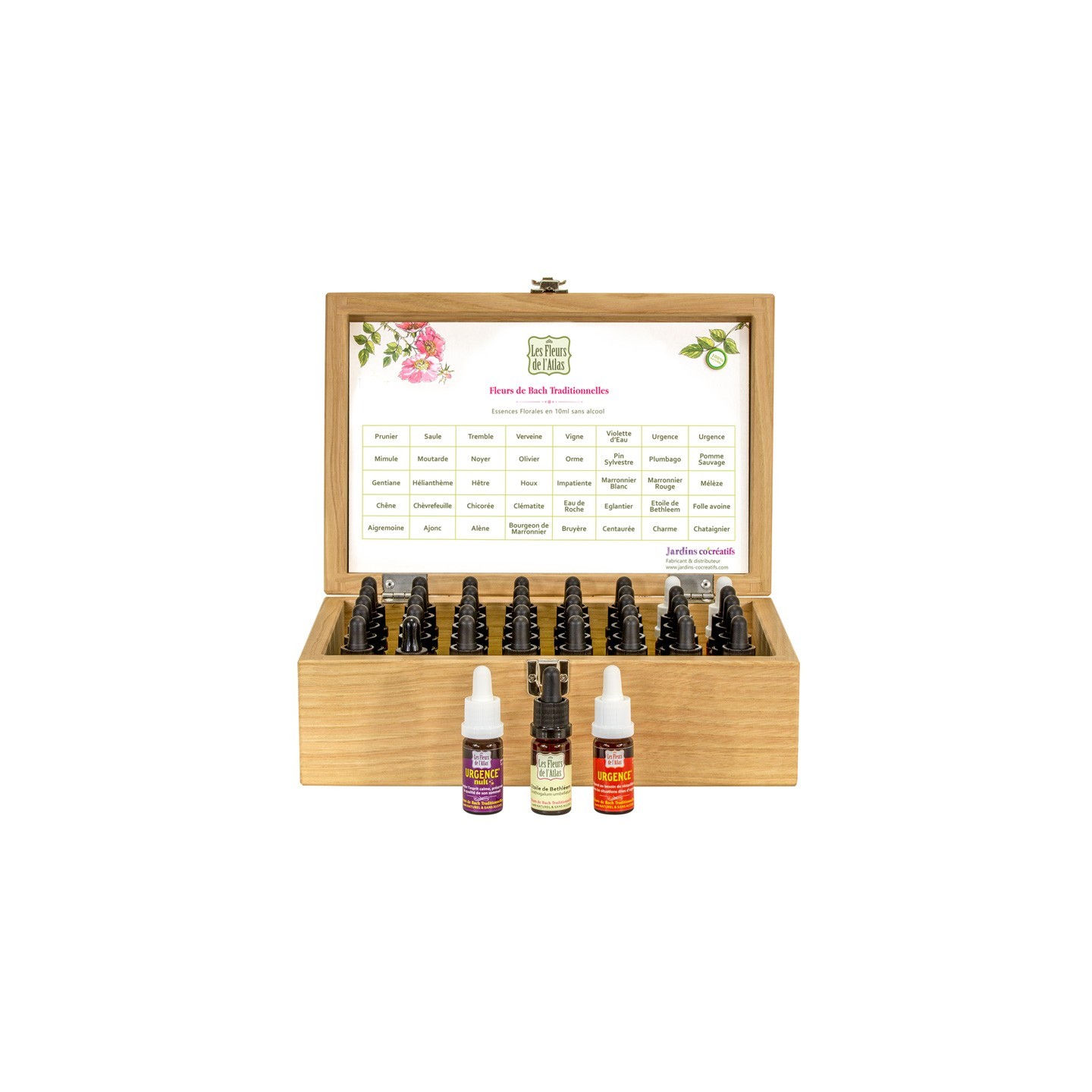 40 FLACONS FDA+COFFRET BOIS