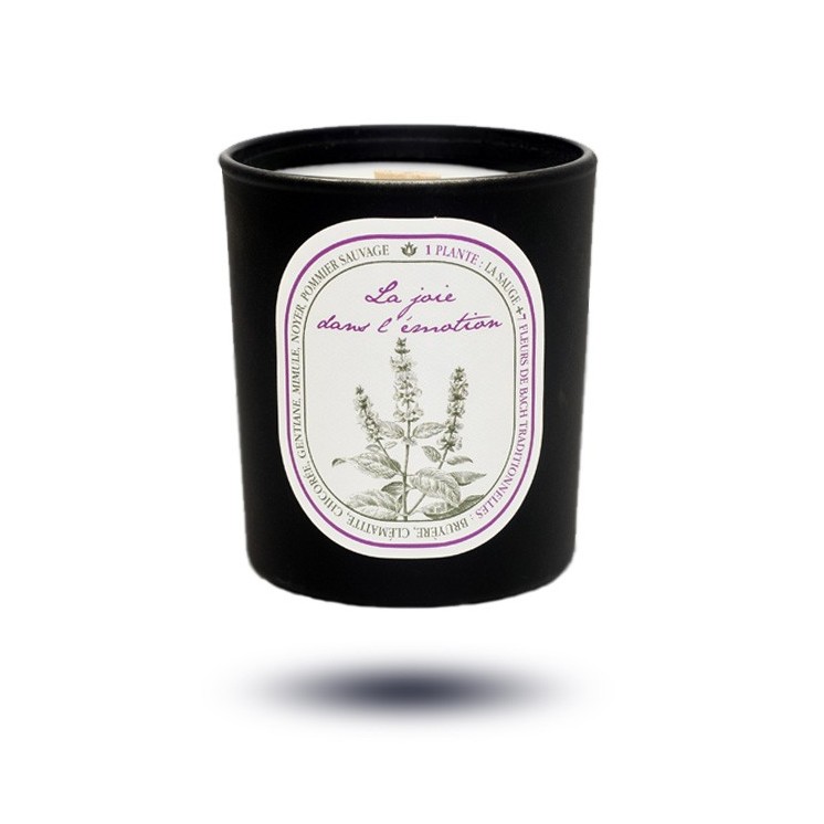 Bougie Parfumée Sauge + 7 Fleurs de Bach Traditionnelles (Fleurs de l'Atlas)