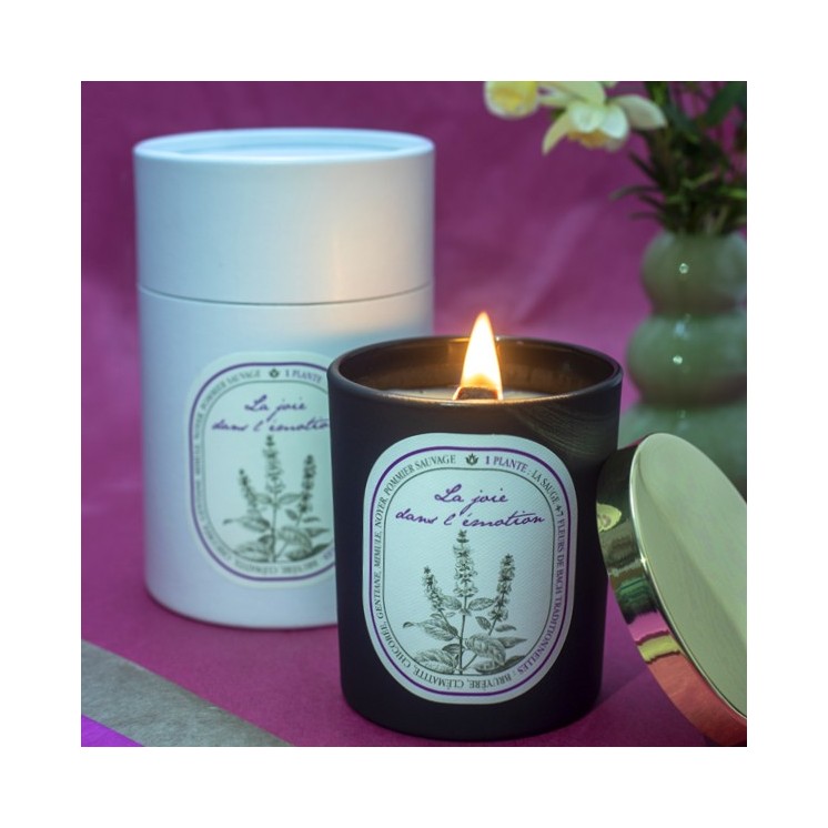 Bougie Parfumée Sauge + 7 Fleurs de Bach Traditionnelles (Fleurs de l'Atlas)