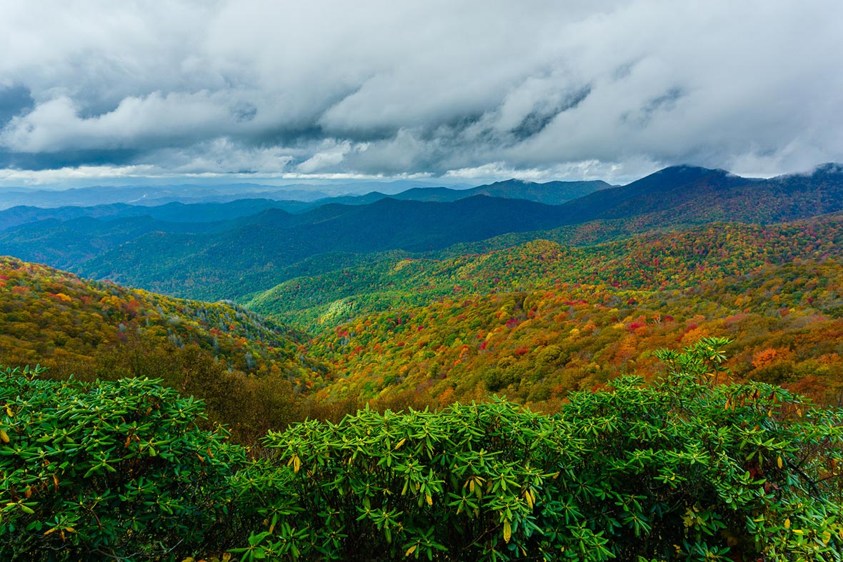 Blue Ridge Mountains en Virginie, Lieu du centre Perelandra de Machaelle Small Wright